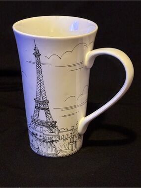 222 Fifth City Scenes Black and White Large Ceramic Mug
